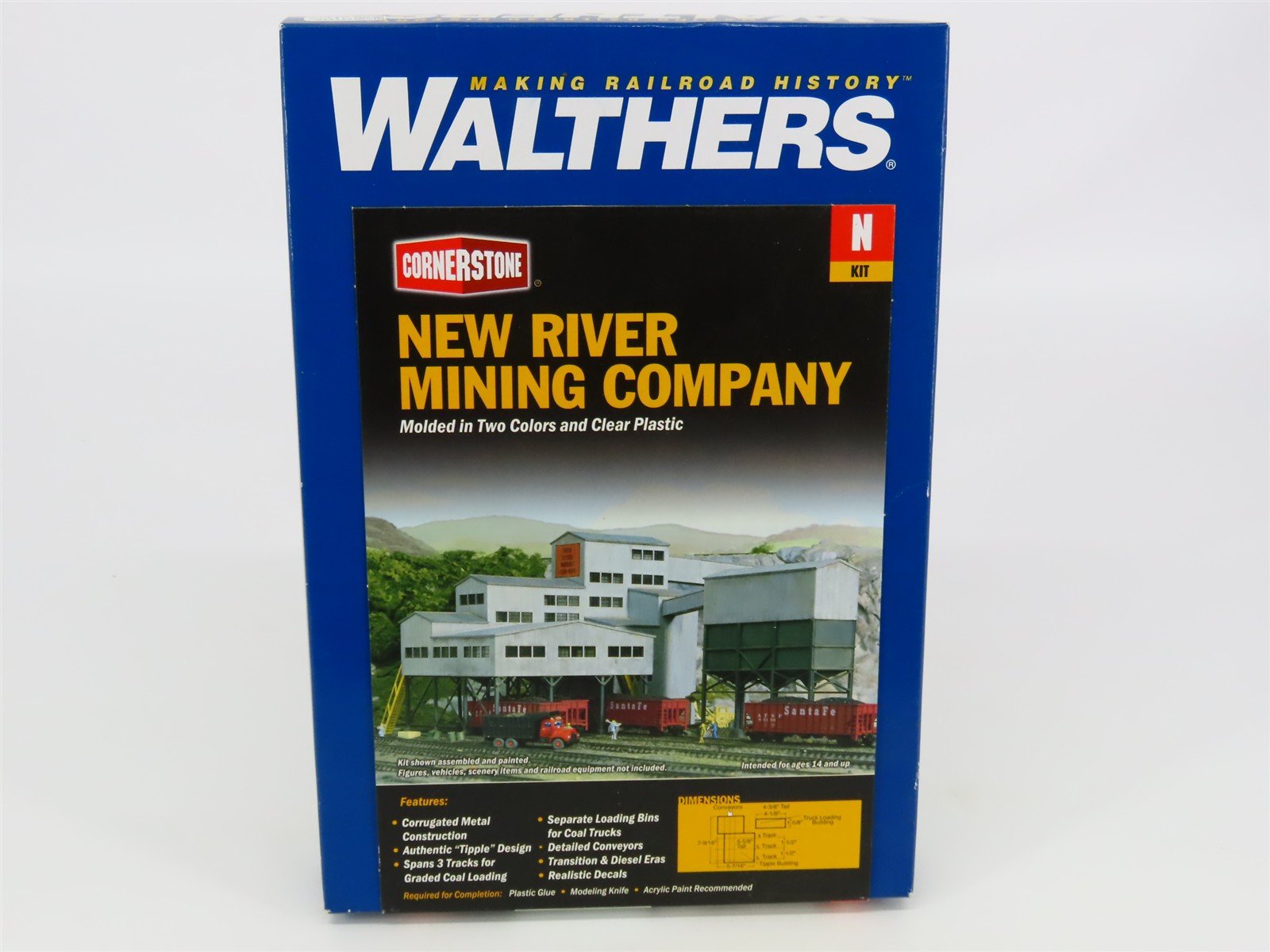 N 1/160 Scale Walthers Cornerstone Kit 933-3221 New River Mining Company