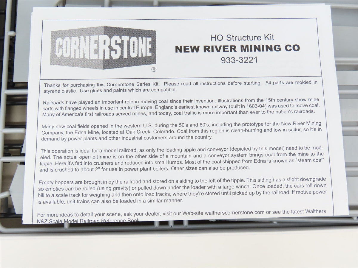 N 1/160 Scale Walthers Cornerstone Kit 933-3221 New River Mining Company