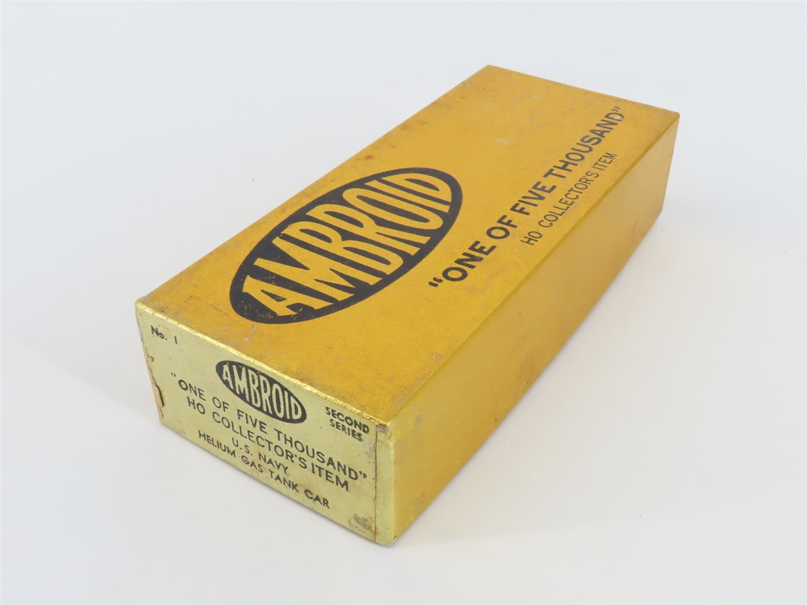 HO Scale Ambroid Kit No. 1 Second Series U.S. Navy Helium Gas Tank Car