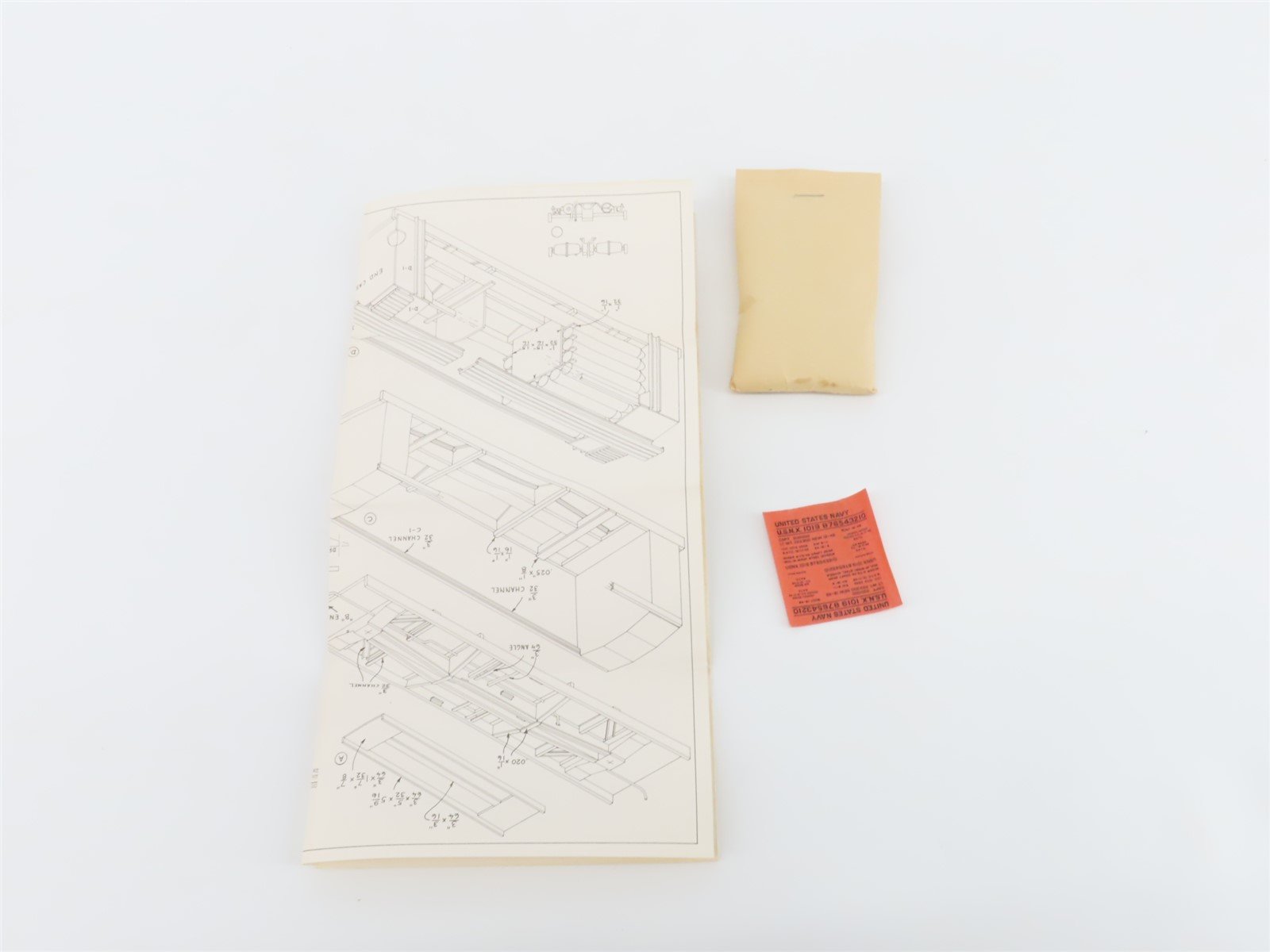 HO Scale Ambroid Kit No. 1 Second Series U.S. Navy Helium Gas Tank Car