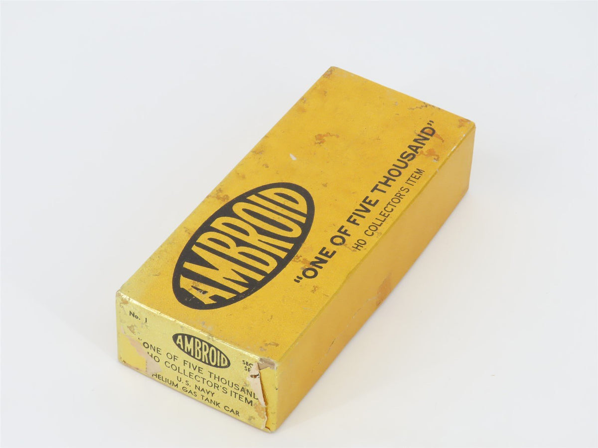 HO Scale Ambroid Kit No. 1 Second Series U.S. Navy Helium Gas Tank Car
