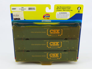 HO Scale Athearn 28997 CSX 53' Jindo Container 3-Pack Sealed
