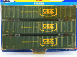 HO Scale Athearn 28997 CSX 53' Jindo Container 3-Pack Sealed