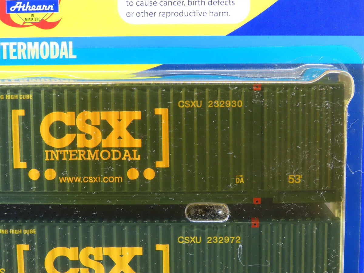 HO Scale Athearn 28997 CSX 53&#39; Jindo Container 3-Pack Sealed