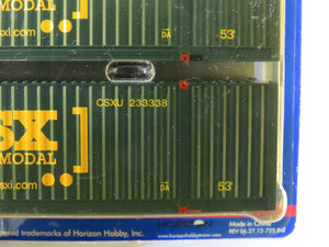 HO Scale Athearn 28997 CSX 53' Jindo Container 3-Pack Sealed