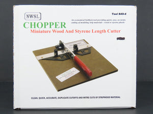NWSL NorthWest Short Line Tool #49-4 Miniature Wood & Styrene Length Cutter