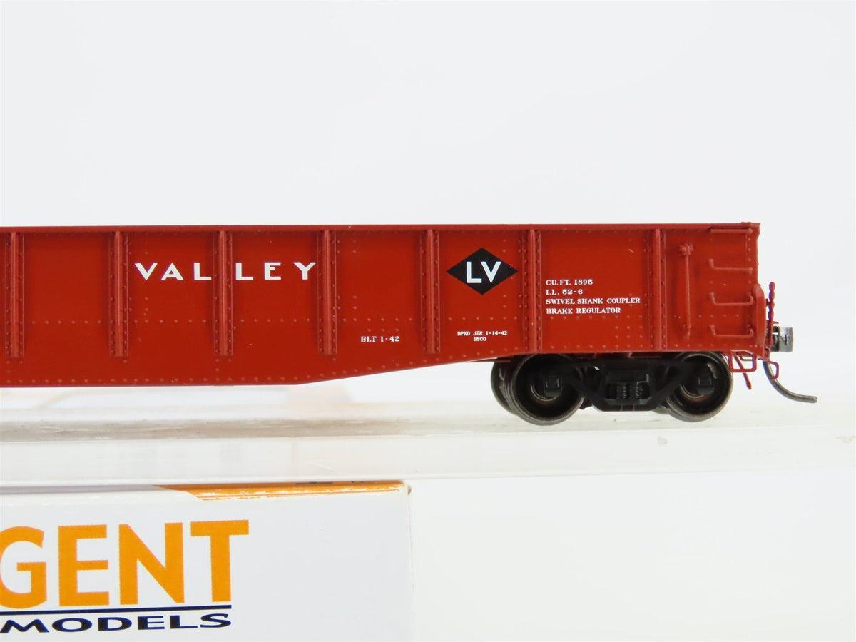 HO Tangent 10921-02 LV Lehigh Valley Bethlehem 52&#39; 6&quot; Riveted Gondola #32413