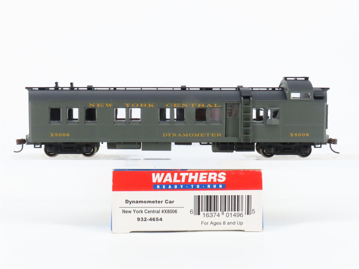 HO Scale Walthers 932-4654 NYC New York Central Dynamometer Car #X8006