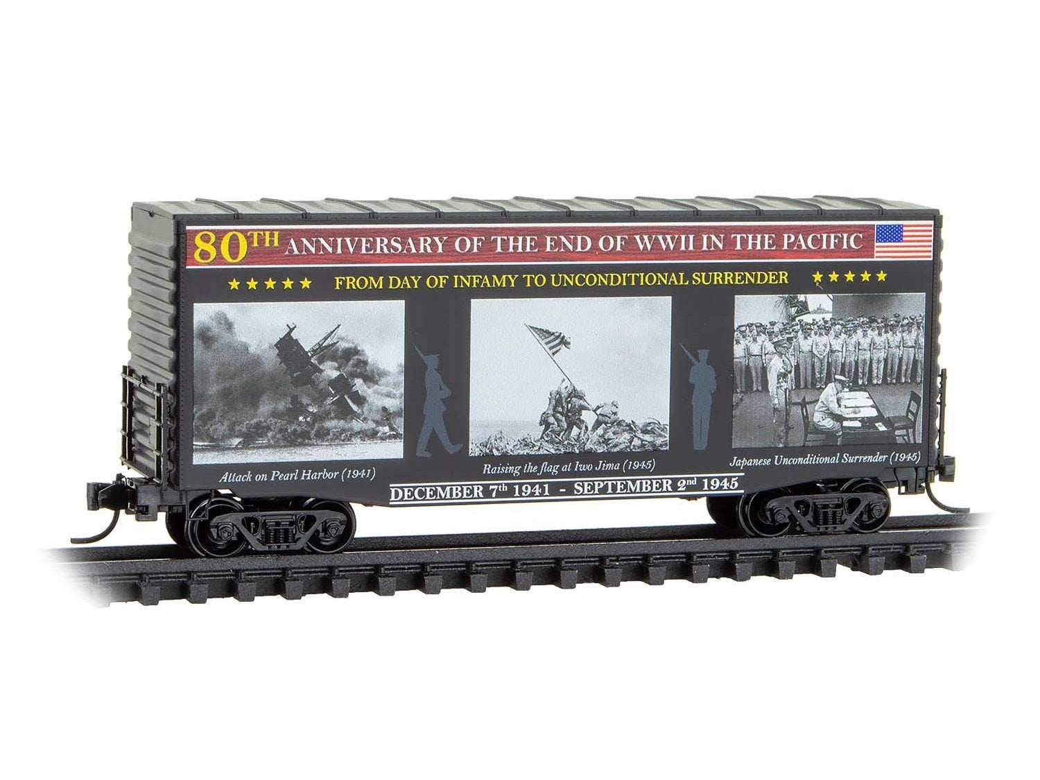 N Micro-Trains MTL 10100840 "End of WWII in the Pacific" 40' Hi-Cube Box Car