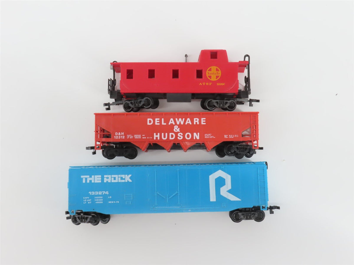 HO Bachmann 00091 ATSF Santa Fe &quot;Warbonnet&quot; EMD F7A Diesel Freight Train Set
