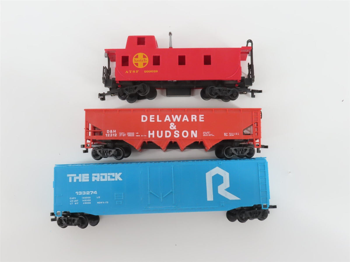HO Bachmann 00091 ATSF Santa Fe &quot;Warbonnet&quot; EMD F7A Diesel Freight Train Set