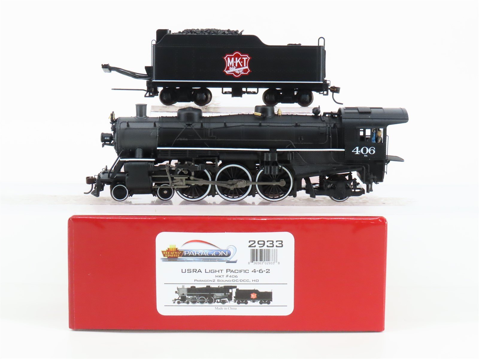 HO Scale Broadway Limited BLI 2933 MKT 4-6-2 Light Pacific Steam #406 - Paragon2