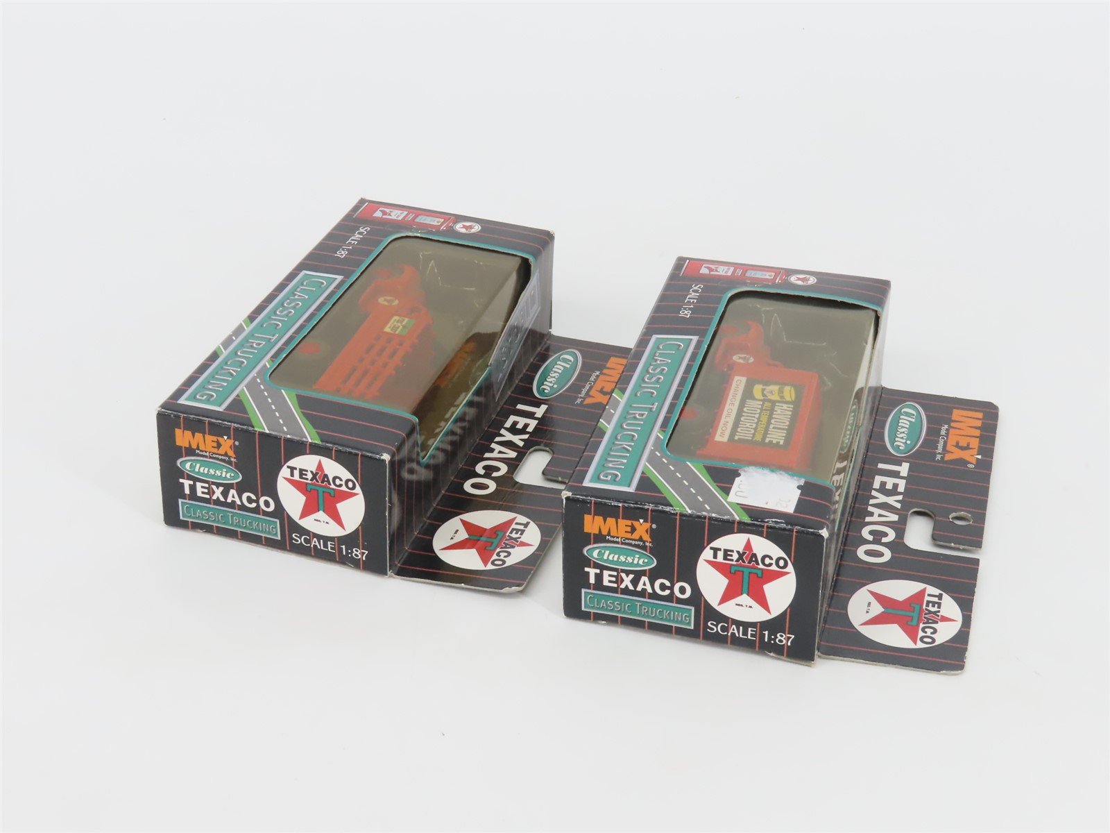 LOT of 2 1:87 Scale IMEX Die-Cast Texaco Trucks