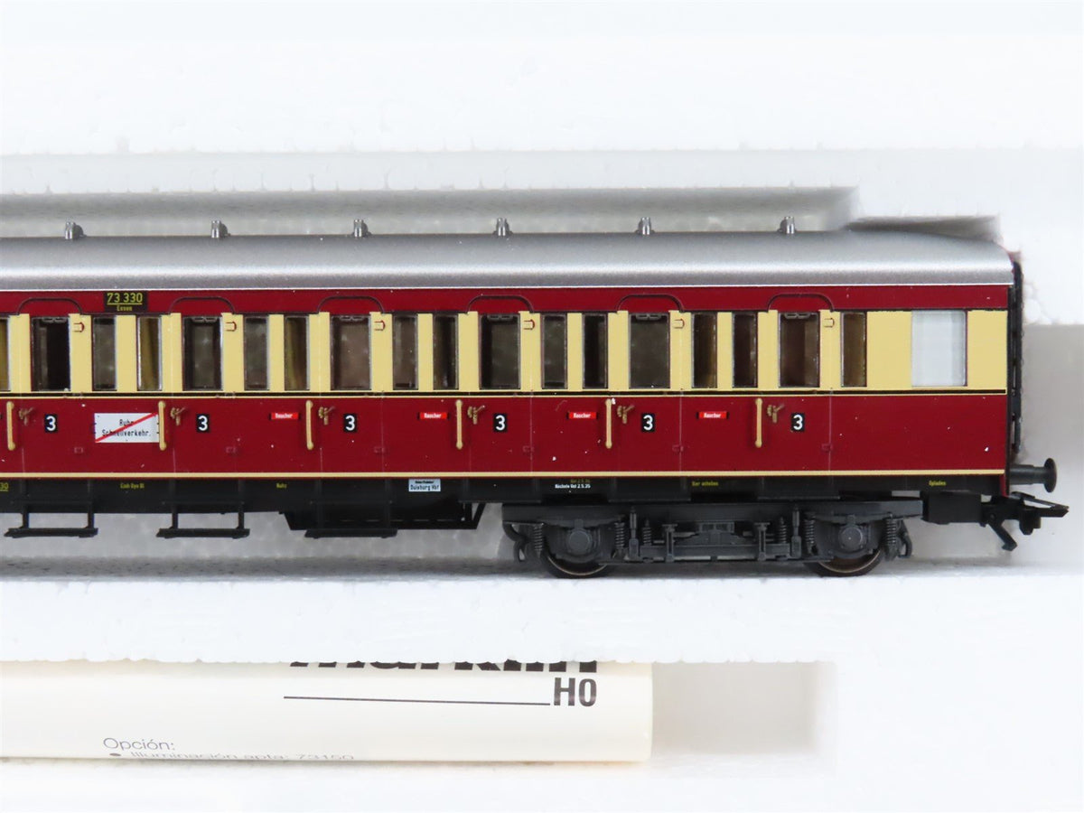 HO Scale Marklin 43108 DRG German &quot;Ruhr Express Service&quot; Commuter Car Set