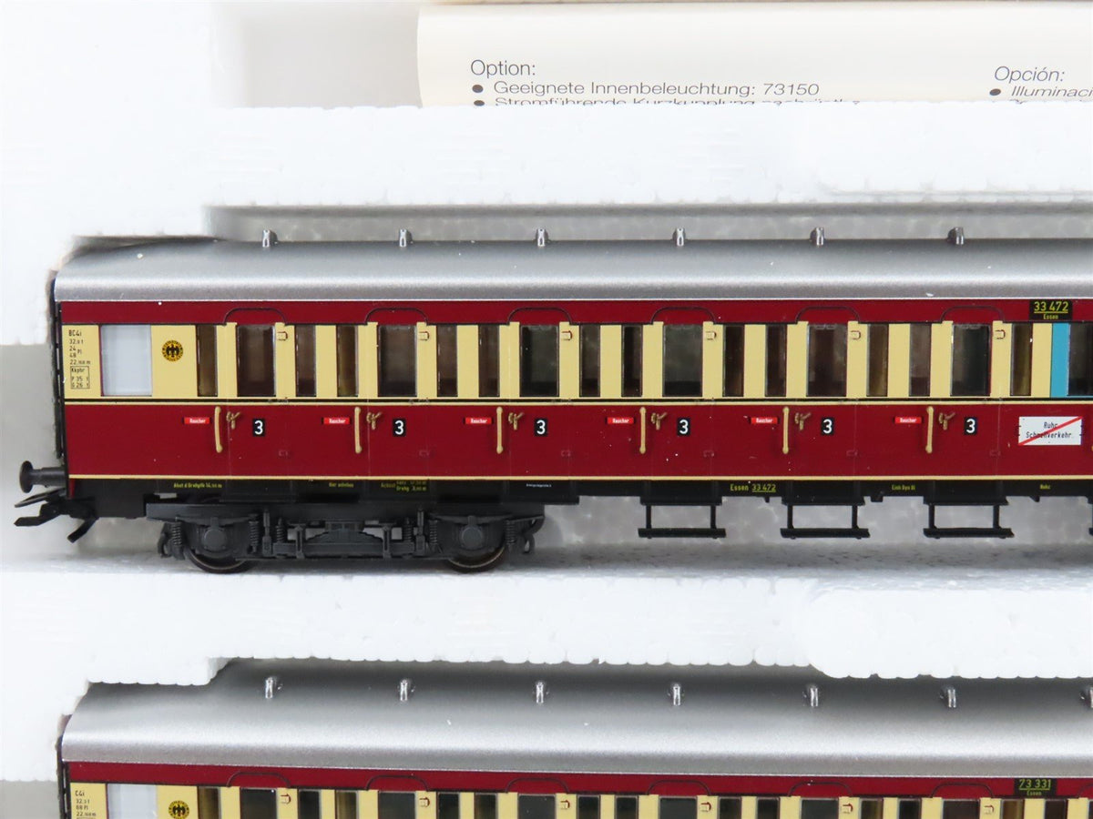 HO Scale Marklin 43108 DRG German &quot;Ruhr Express Service&quot; Commuter Car Set