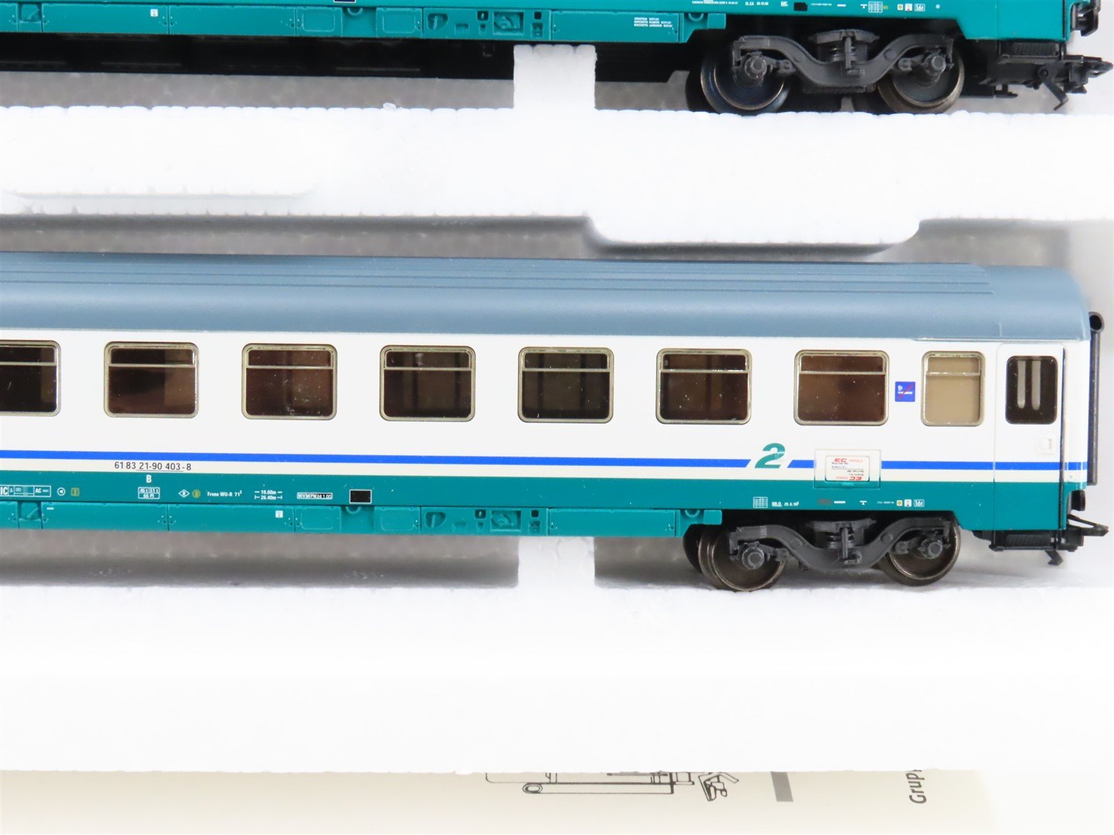 HO Marklin 41893 FS Italian State Railways Express Train Passenger 3-Car Set