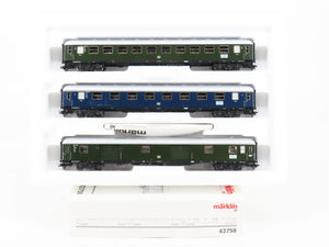 HO Marklin 42758 DB German Federal Railroad Era III Express 3-Car Passenger Set
