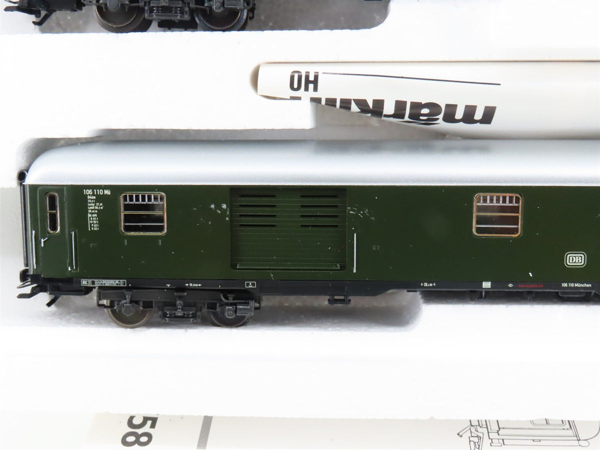 HO Marklin 42758 DB German Federal Railroad Era III Express 3-Car Passenger Set
