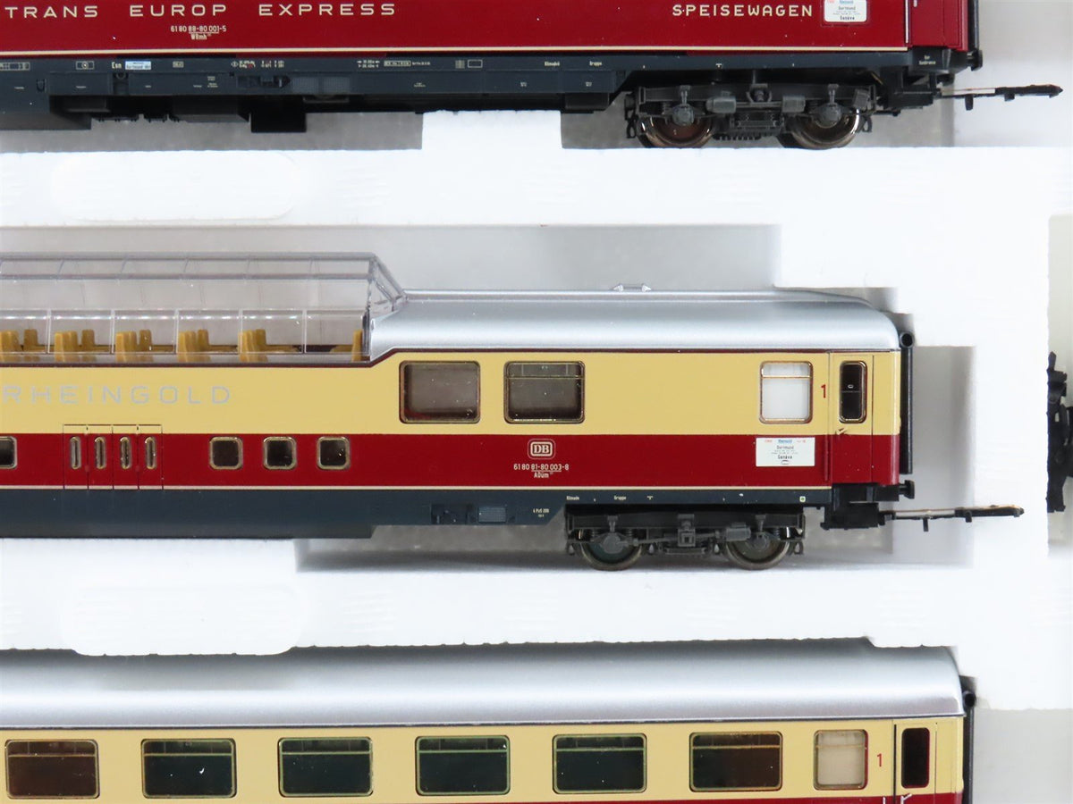 HO Scale Marklin 42990 DB Trans European Express &quot;Rheingold&quot; 3-Car Passenger Set