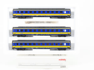 HO Scale Marklin 42903 NS Dutch State Railways Era V 3-Car Express Passenger Set