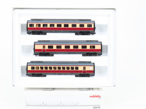 HO Scale Marklin 43115 DB German Federal Railroad Era III 3-Car Passenger Set