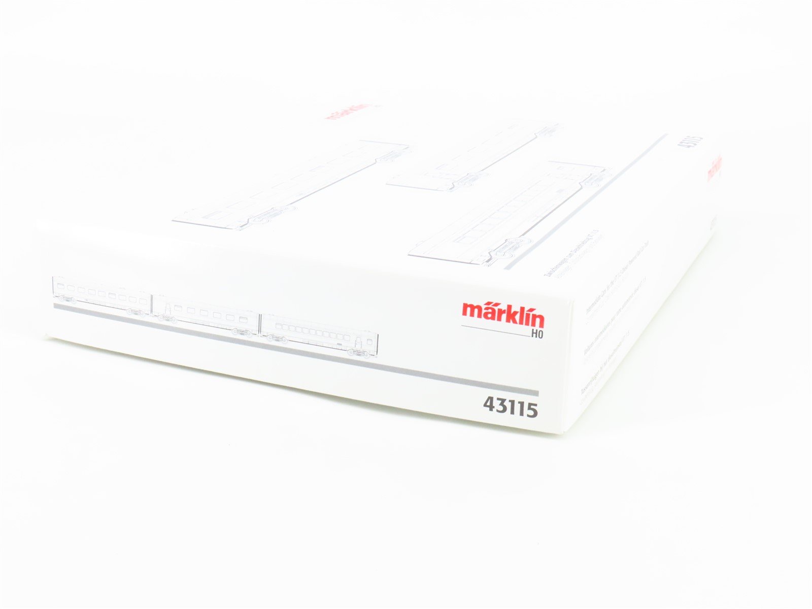 HO Scale Marklin 43115 DB German Federal Railroad Era III 3-Car Passenger Set