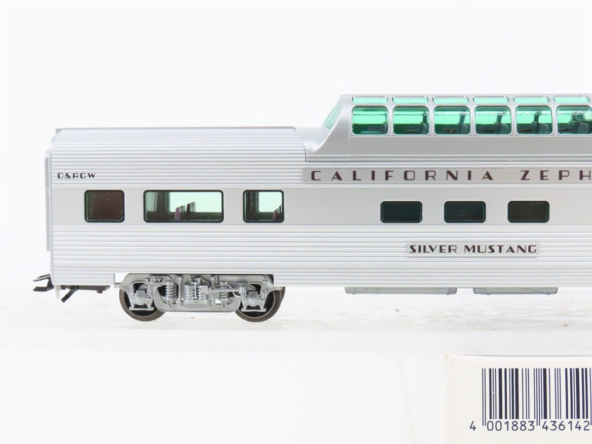 HO Marklin 43614 D&amp;RGW California Zephyr Vista Dome Passenger &quot;Silver Mustang&quot;