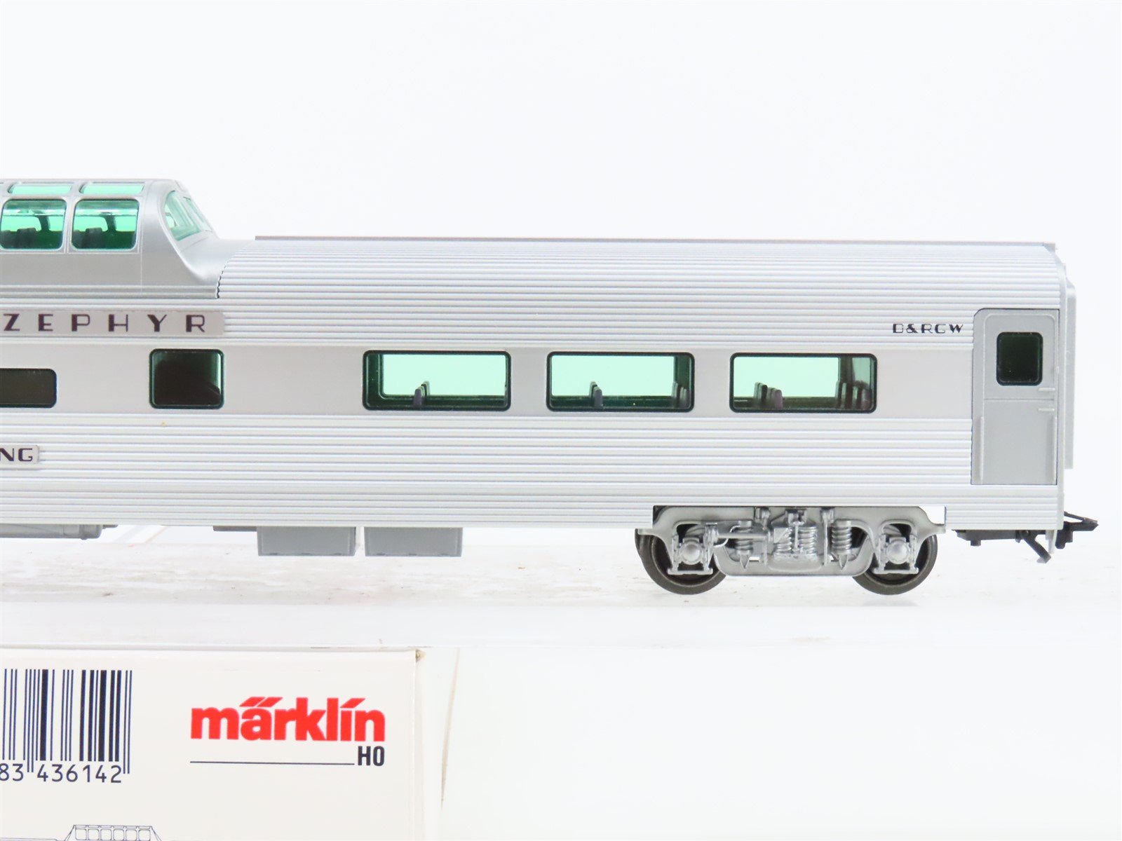 HO Marklin 43614 D&RGW California Zephyr Vista Dome Passenger 