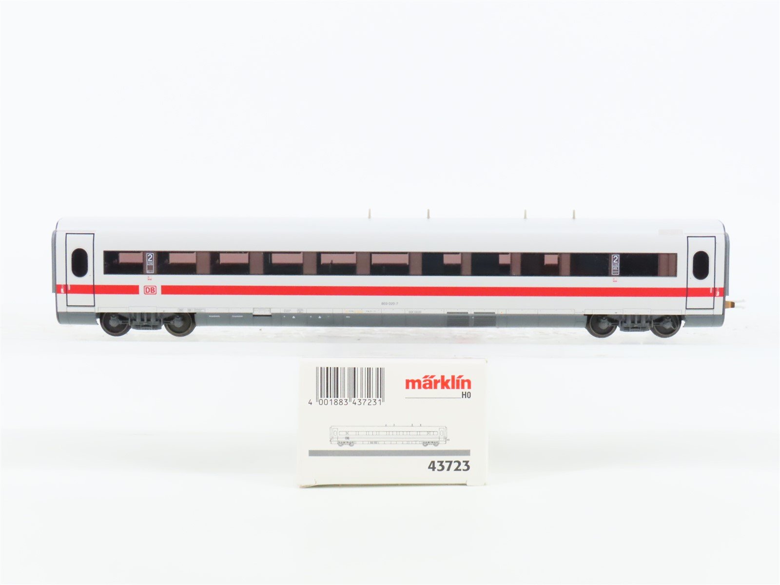 HO Scale Marklin 43723 DB German Federal Era V Ice 1 2nd Class Coach Passenger