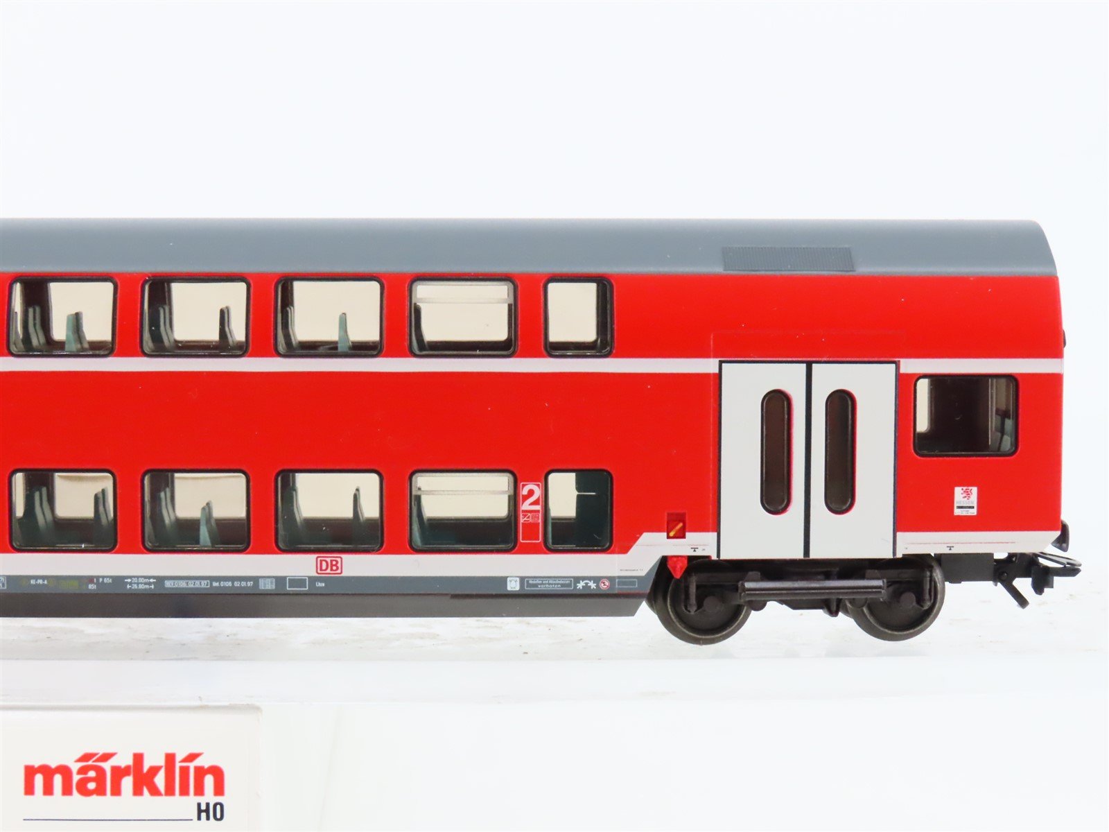 HO Marklin 43585 DB German Federal Era V Bi-Level 2nd Class Coach Passenger