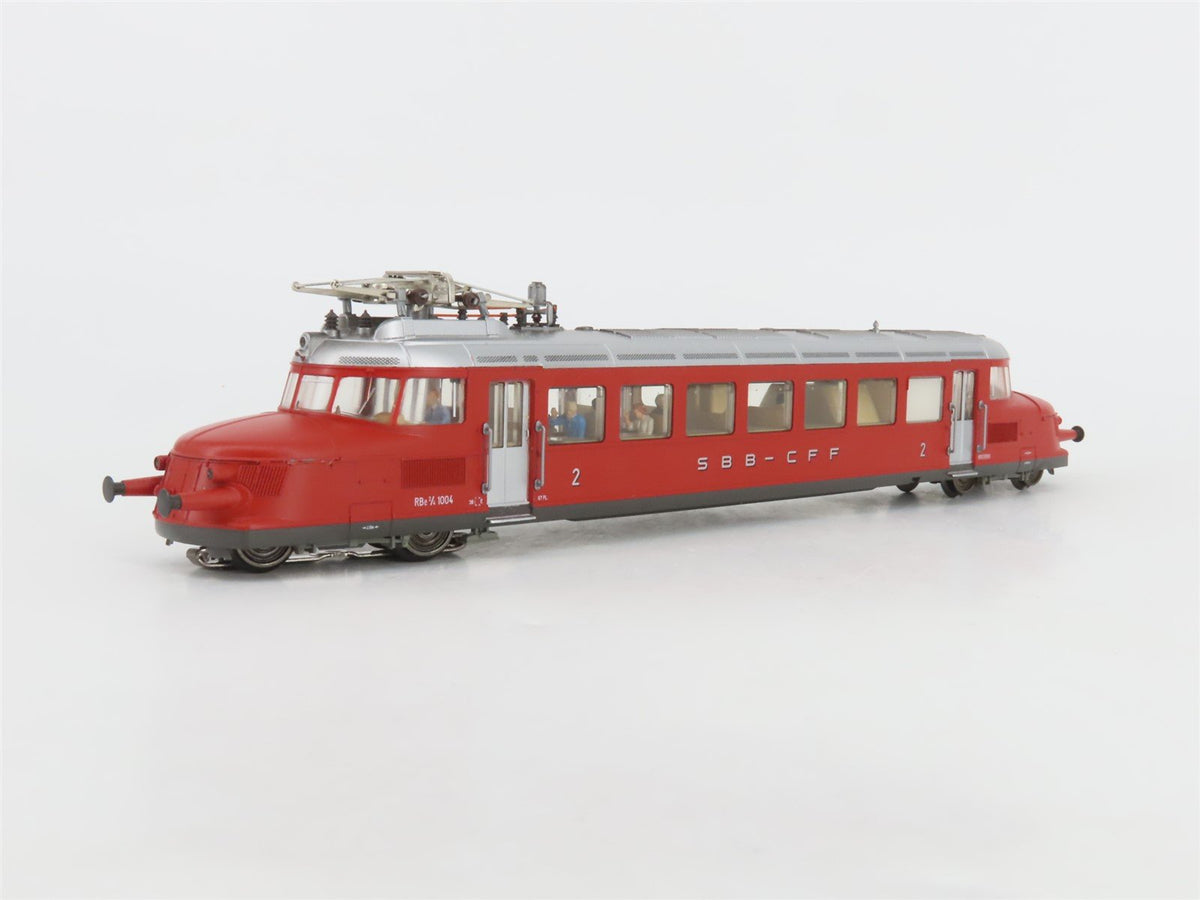 HO 3-Rail AC Marklin Digital 37865 SBB-CFF Swiss RBe2/4 Electric Rail Car #1004