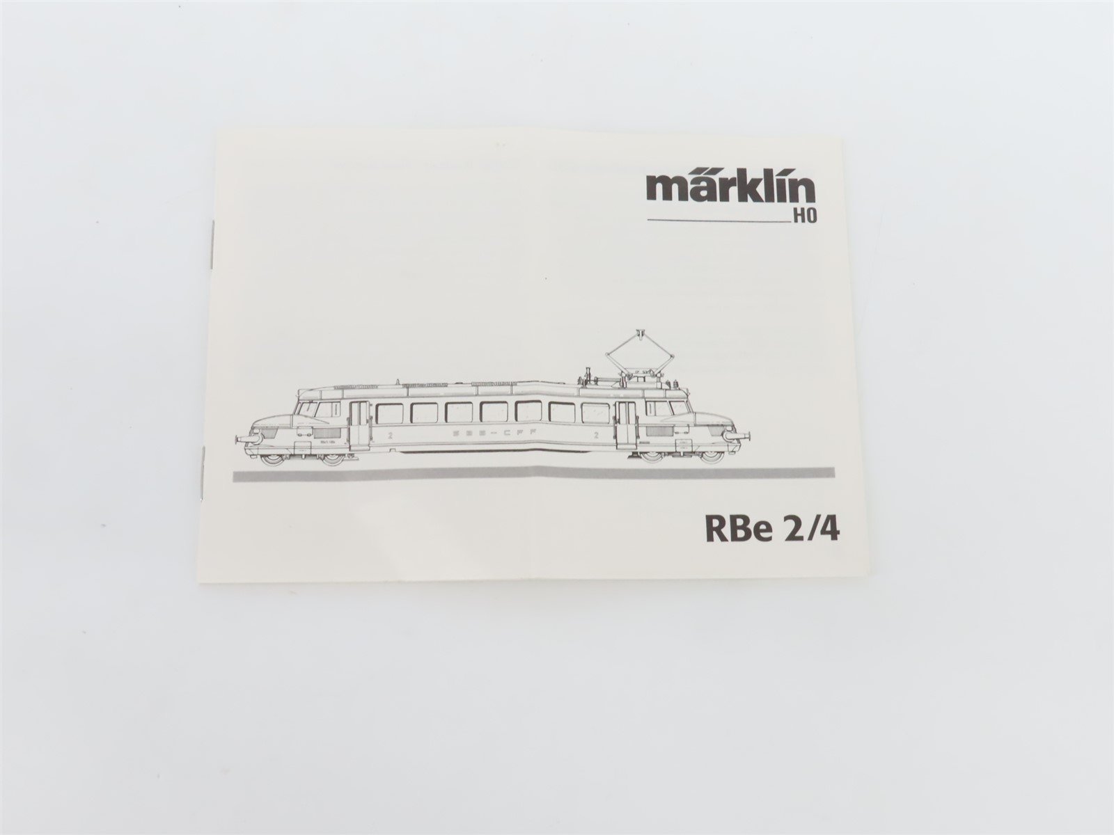 HO 3-Rail AC Marklin Digital 37865 SBB-CFF Swiss RBe2/4 Electric Rail Car #1004