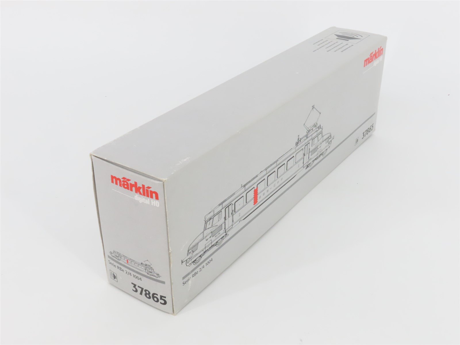 HO 3-Rail AC Marklin Digital 37865 SBB-CFF Swiss RBe2/4 Electric Rail Car #1004