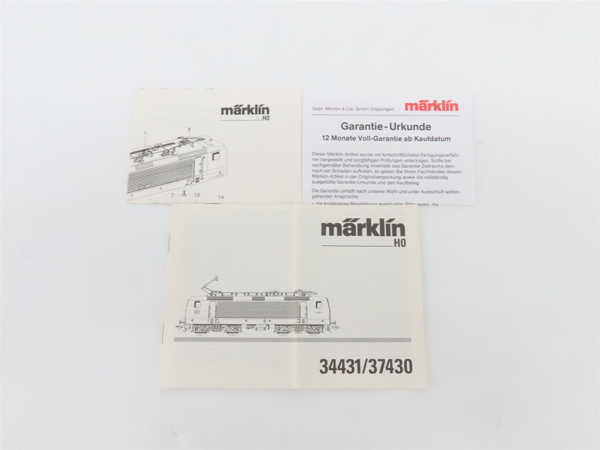 HO 3-Rail AC Marklin Digital 37430 DB-AG Deutsche Bahn BR143 Electric #007-3