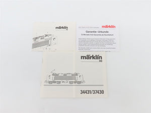 HO 3-Rail AC Marklin Digital 37430 DB-AG Deutsche Bahn BR143 Electric #007-3