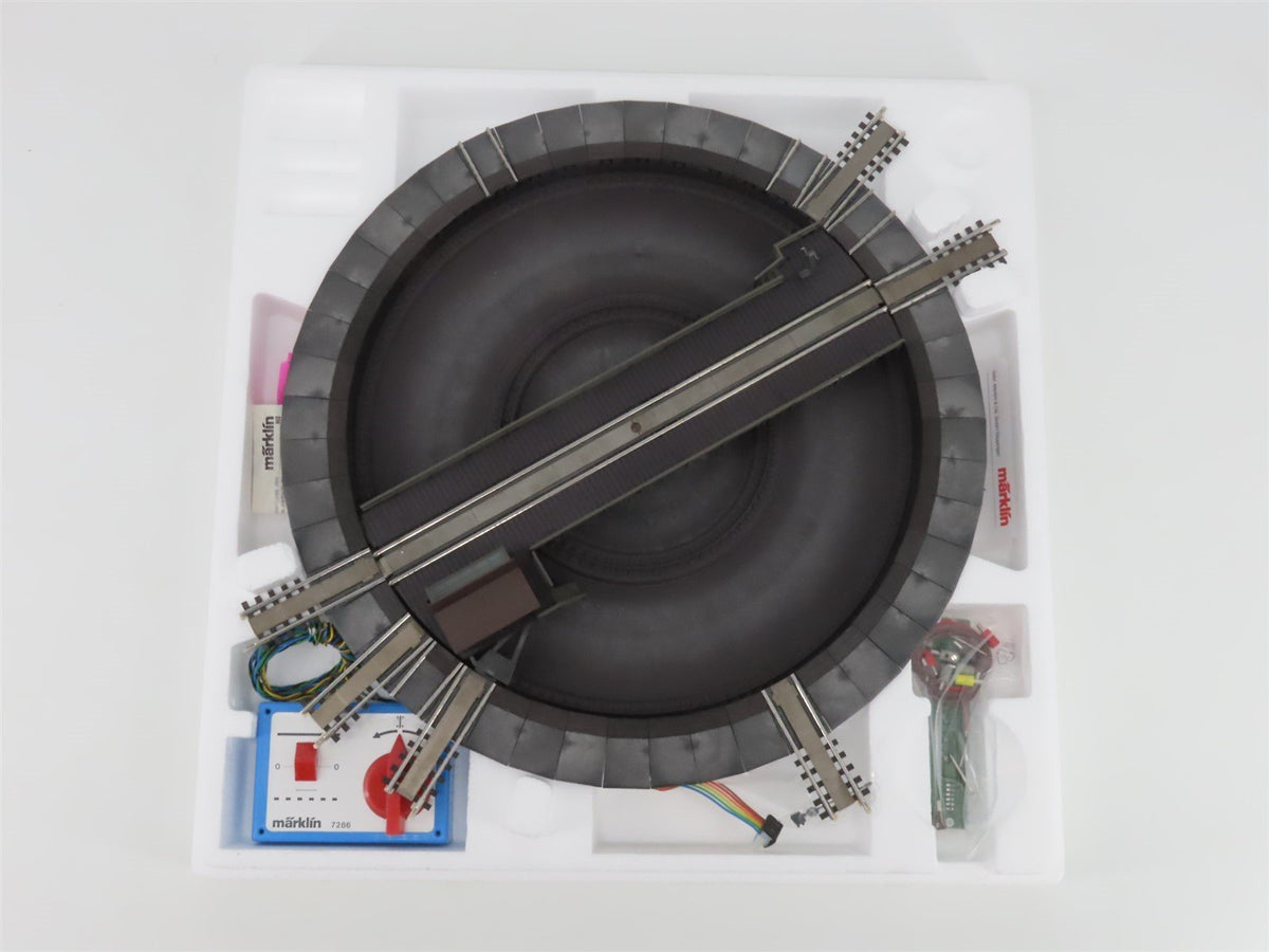 HO 1/87 Scale 3-Rail AC Marklin 7286 Remote Control Turntable Track