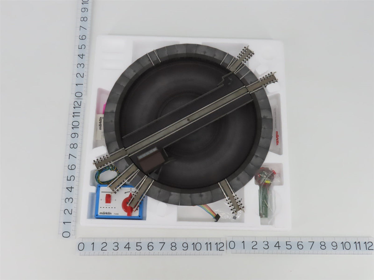 HO 1/87 Scale 3-Rail AC Marklin 7286 Remote Control Turntable Track