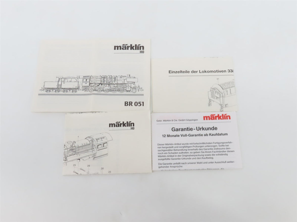 HO 3-Rail AC Marklin Digital 37841 DB Deutsche Bahn 2-10-0 BR051 Steam #761-5