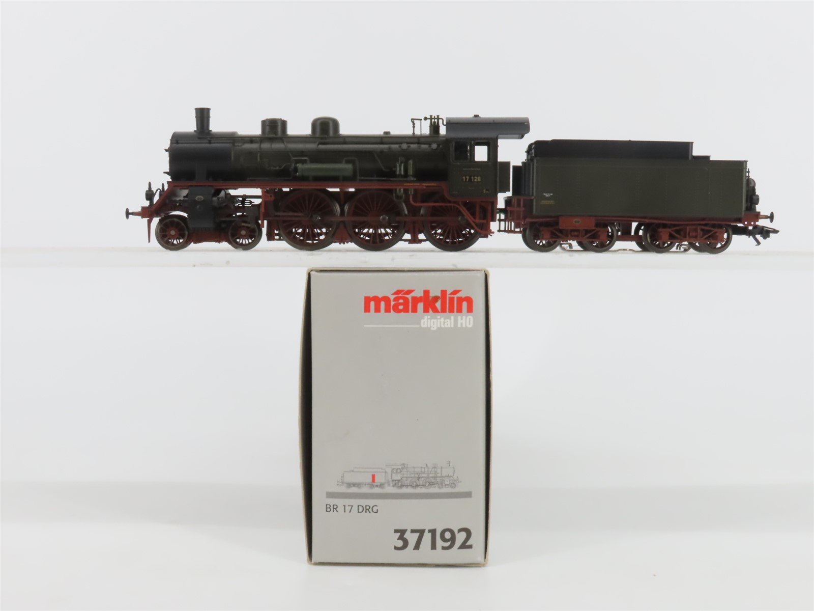 HO 3-Rail AC Marklin Digital 37192 DRG Deutsche Reichsbahn 4-6-0 BR17 Steam #126