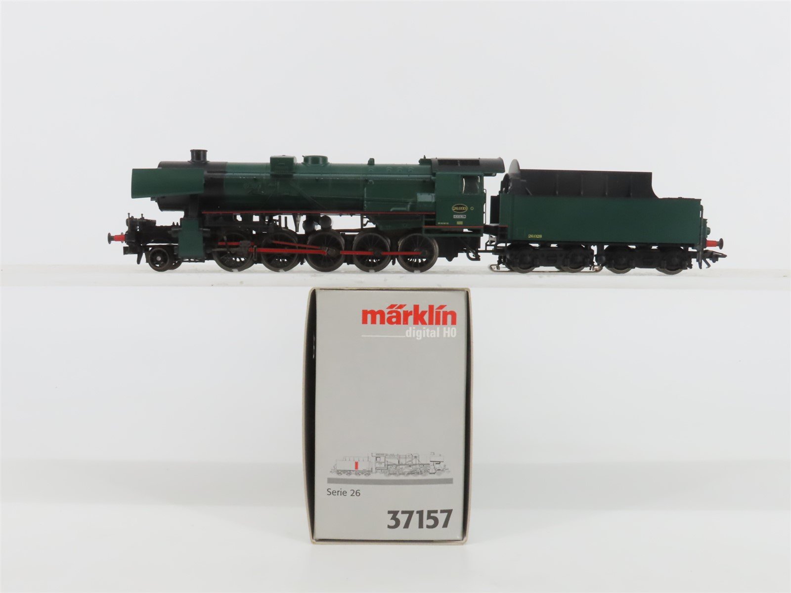 HO 3-Rail AC Marklin Digital 37157 SNCB Belgian 2-10-0 Series 26 Steam #033