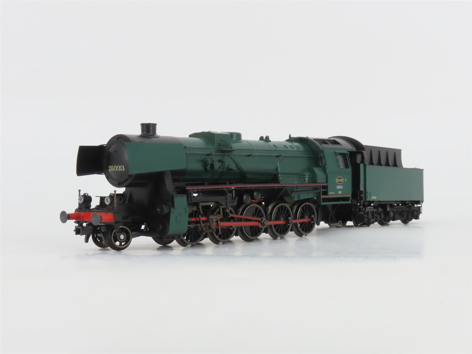 HO 3-Rail AC Marklin Digital 37157 SNCB Belgian 2-10-0 Series 26 Steam #033