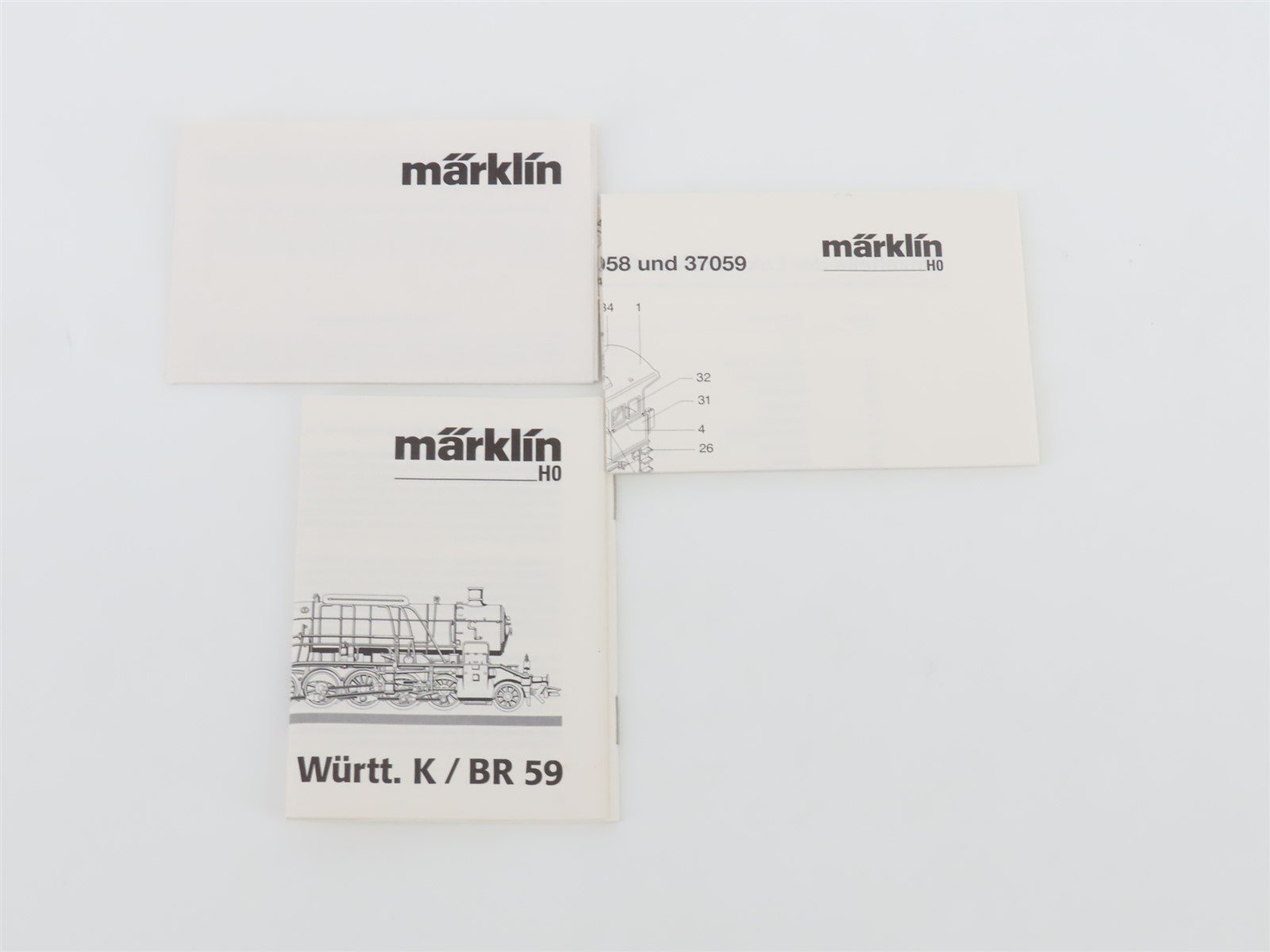 HO 3-Rail AC Marklin Digital 37058 DB Deutsche Bundesbahn 2-12-0 BR59 Steam #038