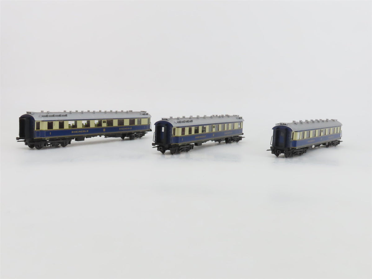HO 3-Rail AC Marklin 26750 &quot;Rheingold 75 Years&quot; Steam Passenger Set w/ Sound