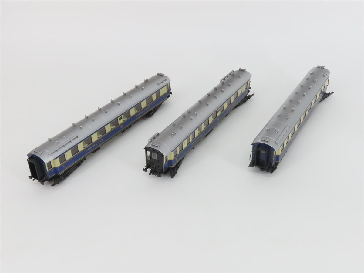 HO 3-Rail AC Marklin 26750 &quot;Rheingold 75 Years&quot; Steam Passenger Set w/ Sound