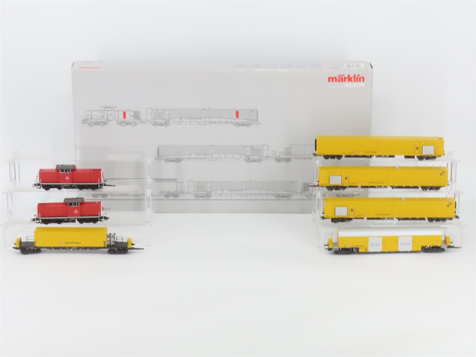 HO 3-Rail AC Marklin Digital 26510 DB-AG Tunnel Rescue BR714 Diesel Train Set