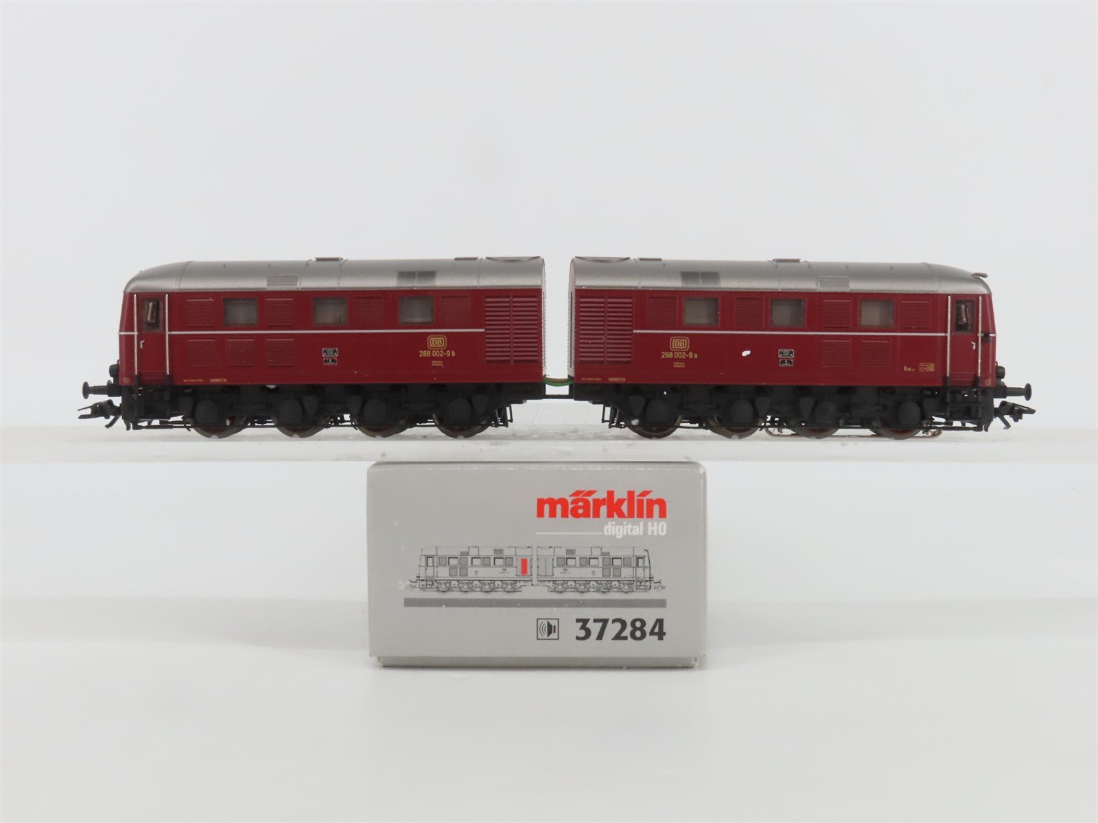 HO 3-Rail AC Marklin Digital 37284 DB Deutsche Bahn BR288 Double Diesel w/ Sound