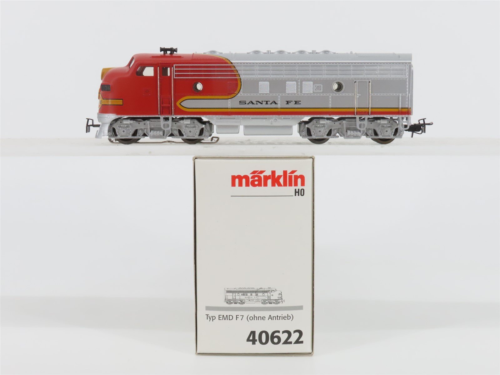 HO 3-Rail AC Marklin 40622 ATSF "Warbonnet" EMD F7A Diesel #336 - Unpowered