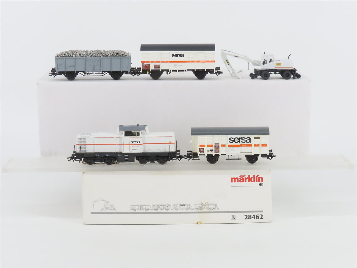 HO Scale 3-Rail AC Marklin 28462 Sersa Am847 Diesel Freight Train Set