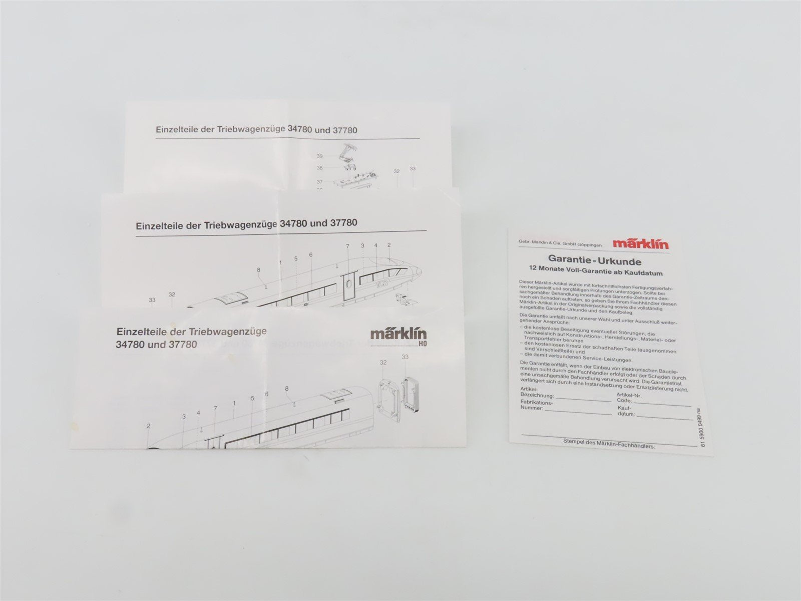 HO 3-Rail AC Marklin Digital 37780 DB-AG ICE 3 InterCity 3-Unit EMU Electric Set
