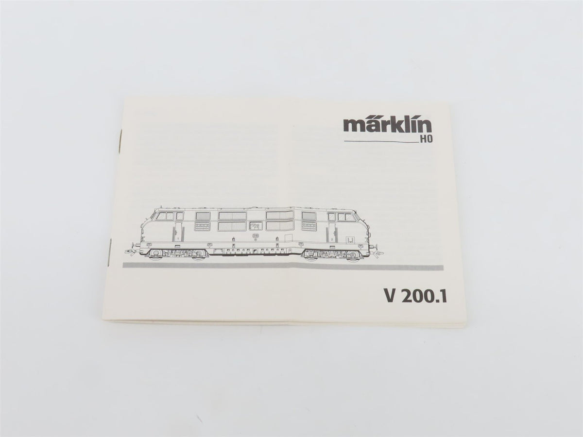 HO 3-Rail AC Marklin Digital 39821 DB Deutsche Bahn V200 Diesel #150 w/ Sound